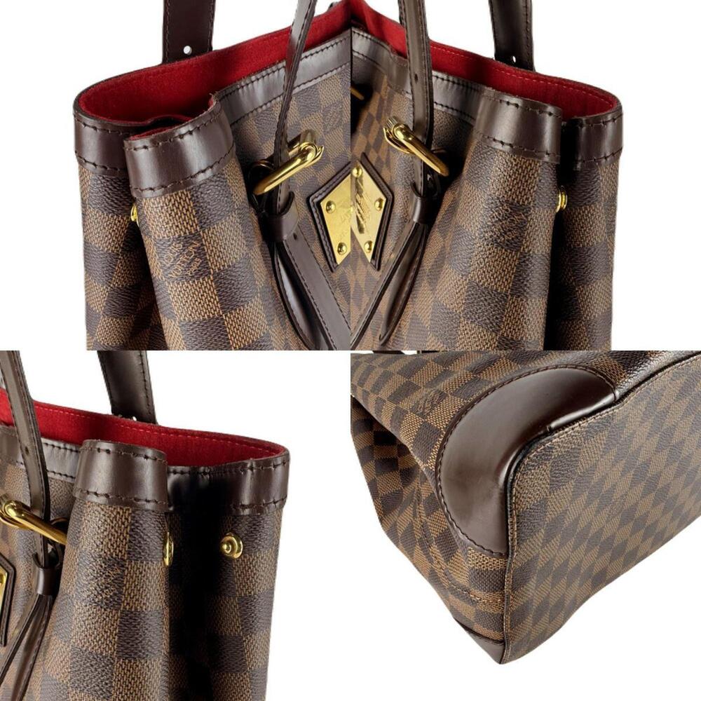 LOUIS VUITTON Authentic Brown Damier Leather Shoulder Bag - Picture 4 of 5